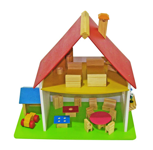 Casinha de Boneca Pink Grande - Wood Toys